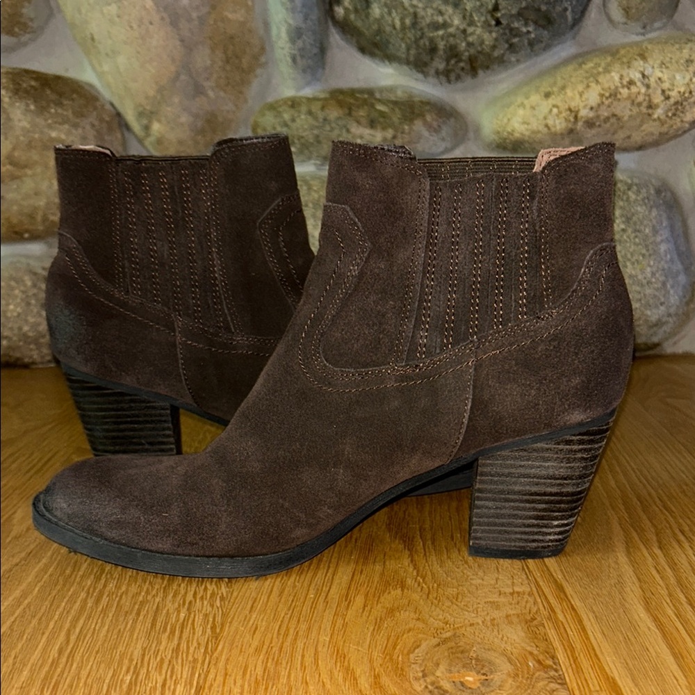 Brown Suede Ankle Boots